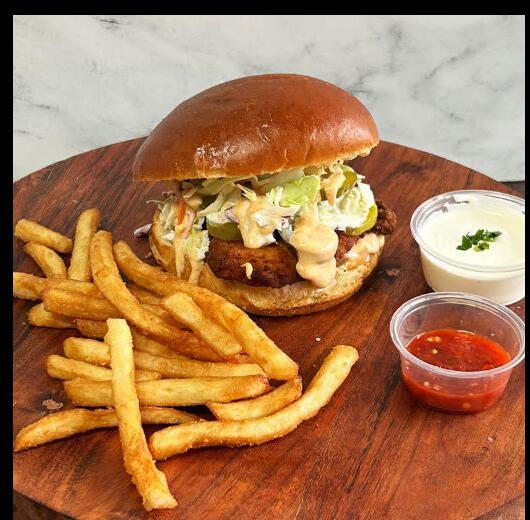 Angry Hero Chicken Burger