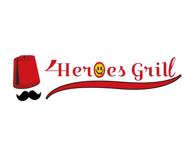 4 Heroes Grill, located at 5050 Rocklin Rd #A-11, Rocklin, CA logo